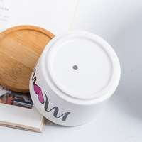 Personnalisable Simple Mini Pot Succulent En Céramique Pot De Fleur En Porcelaine Blanche Coffret Cadeau Design Minimaliste pour la Rentrée