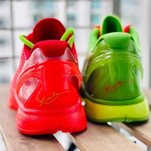 <span class=keywords><strong>Zapatillas</strong></span> de Baloncesto Deportivas para Hombre Bryant 6 Protro, Modelo 2026, de Alta Calidad, Disponibles en Tienda, Color Rojo/Verde - Product Image 3