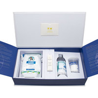 Boîte cadeau rigide magnétique de luxe sur mesure, gaufrage, laminage mat, emballage recyclable pour compléments nutritionnels
