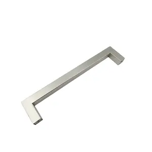 New Silver Bedroom Kitchen Square Cabinet Handles Furniture Drawer Cabinet Handles Hardware