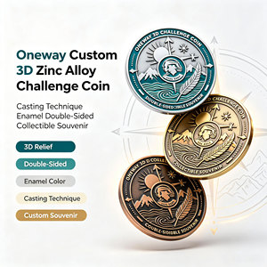 Monedas de Arte Folclórico Moderno con Acabado Antiguo, de Aleación de Zinc Fundido a Presión, Esmalte Duro, Personalizadas, de Recuerdo, Coleccionables, de Desafío, de la Marca Oneway - Product Image 5
