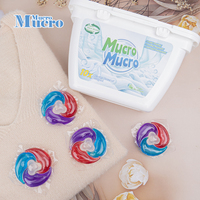 Capsules de détergent de marque privée dosettes de lavage détergent à lessive savon perles de lessive dosettes de lessive ingrédients dérivés de plantes 20G
