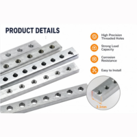 M 2.5 M3 M2.5 84 HP 63HP 42HP 34561-384 34561-484 Aluminum Profile Chassis Accessories Industry Horizontal Rails Threaded Insert