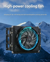 Climatiseur dissimulé Cold King YCT-6601 12V/24V 2300W R134a 850W pour camions/camping-cars/autocars – Rénovation/Mise à niveau pour fourgon aménagé