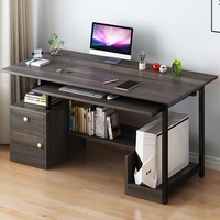 Table de bureau flottante sur pied, intérieur en verre, pour école de luxe, bureau d'ordinateur avec accessoires