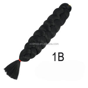 Cabello Trenzado Afro Yaki de Alta Calidad, Preestirado, <span class=keywords><strong>Jumbo</strong></span>, de 82 Pulgadas y 165g, Extensiones de Cabello para Trenzas Crochet y Box Braids, Disponible en Stock - Product Image 5