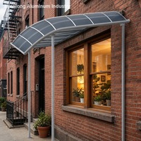 Toldo Manual Moderno de Aluminio para Patio, Fabricación Profesional ODM OEM, Estructura de Aluminio Resistente a la Oxidación, para Edificios Escolares