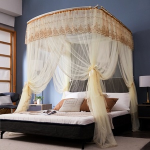 Thép khung bóng râm Rèm muỗi <span class=keywords><strong>Net</strong></span> Rod đôi công chúa giường Rèm muỗi <span class=keywords><strong>Net</strong></span> cạnh gia cố - Product Image 2