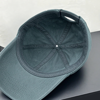 Casquette de baseball en sergé de coton lavé à 6 panneaux, style vintage, avec logo brodé personnalisé, visière incurvée, ajustable, vente en gros OEM