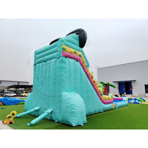 Tobogán Inflable Grande y Colorido de PVC para Uso Comercial, con Piscina Desmontable Hermética para Resorts y Playas - Product Image 3