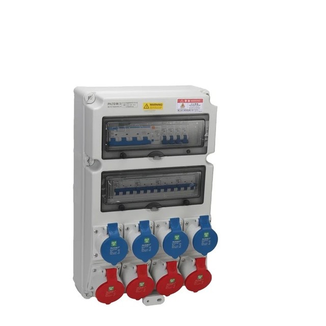 IP65 32A 3P Garage Hook up Wall Mounted Industrial Socket 3 Phase,distribution Board