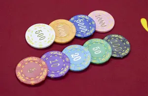Wholesale Price Customized Poker Chips ABS+internal Iron Sheet Material Poker Chips For Casino
