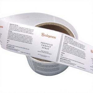 Étiquettes autocollantes étanches avec logo personnalisé pour bouteilles de produits de santé, pots de miel et étiquettes d'emballage - Product Image 1