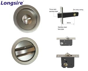 Bán Hot Cửa Trượt Khóa Passage Xoay Knob Pocket Hook Khóa Phòng Tắm Riêng Tư Cửa Trượt Móc Khóa - Product Image 3