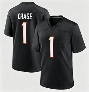 Maillot de football en promotion, tailles S-3XL # 9 Burrow # 1 Maillot brodé Chase pour hommes Cincinnati - Product Image 6