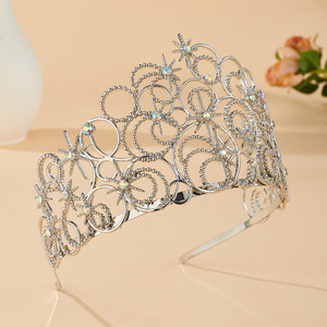 2025 Nueva Corona de burbujas Magic Bad Witch Crown Tiara Miss Pageant Aleación de alto grado joyería para el cabello tocado fabricante Venta Directa - Product Image 4
