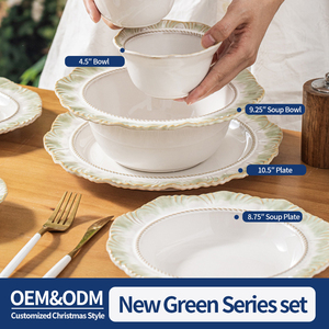 Bán Buôn Tùy Chỉnh Hoa Cạnh Bữa Ăn Tối Tấm Độc Đáo Sáng Tạo Gốm Bộ Đồ Ăn Thích Hợp Cho Khách Sạn Quán Bar Và Nhà Hàng - Product Image 4