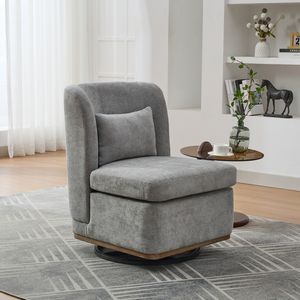<span class=keywords><strong>Fauteuil</strong></span> pivotant sans accoudoirs écologique Shenzhou, canapé moderne rembourré avec coussin pour salon - Product Image 1
