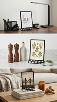 Cadre de bureau en métal moderne, cadre en métal à bord étroit, cadre photo sur pied 4x6 pour la décoration de bureau, de maison et la vente au détail de cadeaux