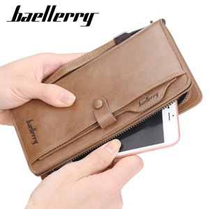 <span class=keywords><strong>Baellerry</strong></span> กระเป๋าสตางค์ผู้ชายหรูหรา S6703,กระเป๋าคลัทช์ยาวหนังหัวเข็มขัดมีซิปกระเป๋าสตางค์ธุรกิจความจุสูง - Product Image 5