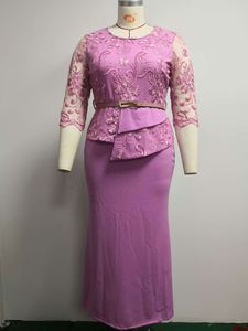 Faux costumes 2 pièces de style africain, robe de maman de grande taille pour femme de bureau - Product Image 6