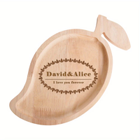 Plateau en bois japonais personnalisé, grand plateau décoratif pour fête, cadeau personnalisé pour l'amour, plateau en bois de mangue