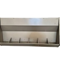 Nouvelle mangeoire automatique carrée en acier inoxydable poli pour porcs, utilisable en mode humide/sec, avec dimensions personnalisables pour ferme de 10 à 40 porcs