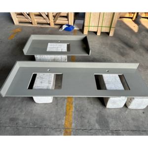 Losas de Cuarzo Artificial Gris Claro Más Vendidas para Encimeras de Cocina y Muebles de Baño - Product Image 5