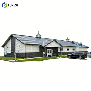 อาคารซูเปอร์มาร์เก็ตโครงสร้างเหล็กสำเร็จรูป พร้อมห้องเก็บของกันเสียง กันสภาพอากาศ กว้างขวาง - Product Image 1