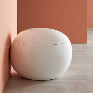 <span class=keywords><strong>Toilette</strong></span> monobloc en céramique à siphon, design exclusif haut <span class=keywords><strong>de</strong></span> gamme, allongée, à double chasse, moderne, multicolores - Product Image 4