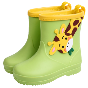 Botas de Lluvia Impermeables de PVC para Niños, Diseño de Dibujos Animados, Unisex, para Niños y Niñas, para Todas las Estaciones, para Jardín de Infancia - Product Image 1