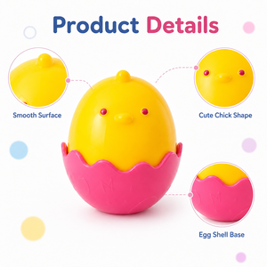 Wholesale Cute Chick <b>Egg</b> Shell Squeeze <b>Toy</b> Soft Stress Relief Fidget <b>Toy</b> for Kids Party Favor Gift - Product Image 4