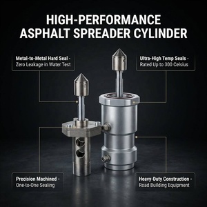 Cylindre d'épandeur d'asphalte Tianyue, alésage 50 mm, course 100 mm, en acier allié haute résistance, actionneur pneumatique, zéro fuite, CE ISO - Product Image 1
