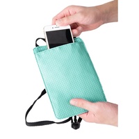 Organizador de Bolsillo de Viaje Travelkin, Cartera Delgada con Protección RFID, Cartera con Correa para el Cuello para Hombres y Mujeres