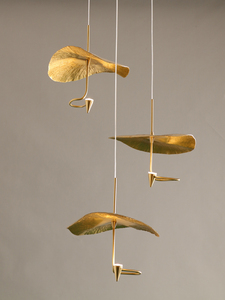 Tất Cả Các Đèn Chùm Đồng Phòng Khách Đèn Vàng Tinh Khiết Đồng Thiết Kế Duplex Tầng Cầu Thang Biệt Thự Lá Sen Đèn - Product Image 2