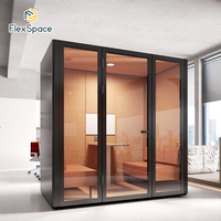 Flexpace usine OEM Bureau Réunion Pod Insonorisées Cabine Téléphonique Comme Vie Privée Stand Gousses Acoustique Bureau Téléphone Banquettes Pod