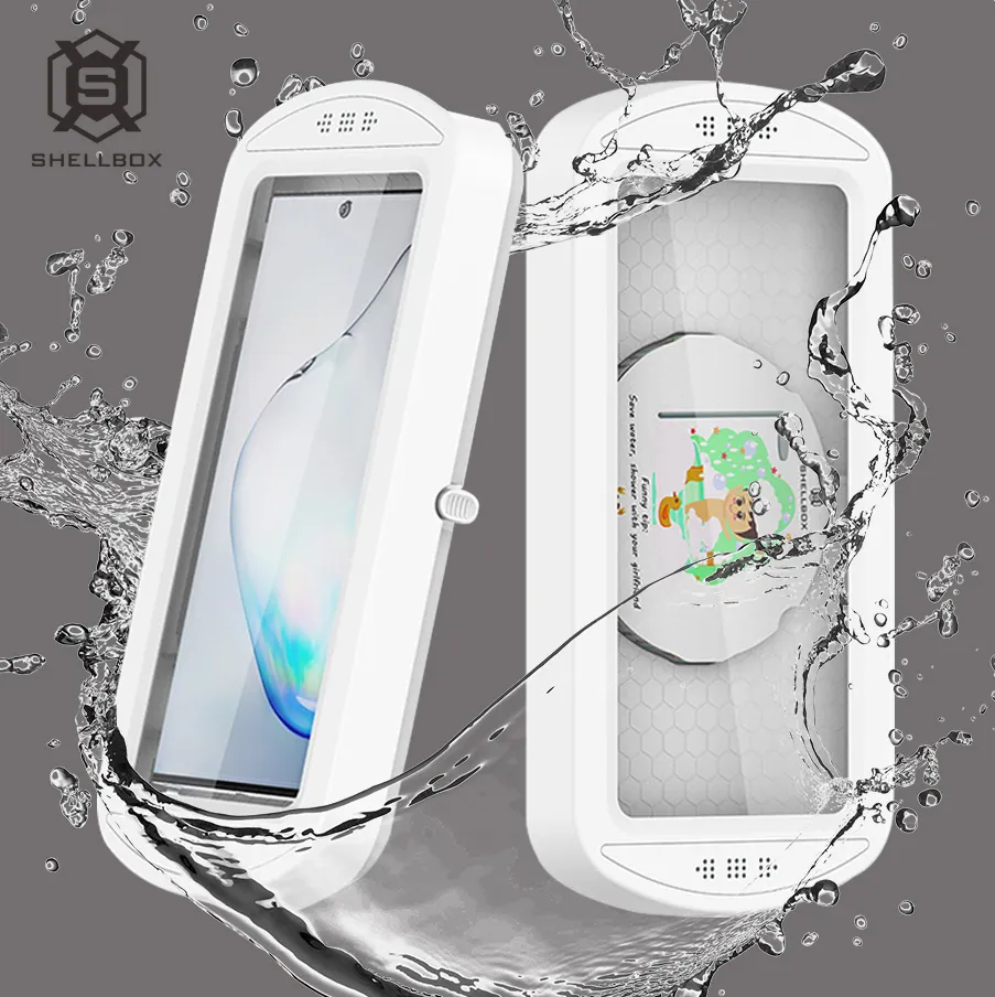 High quality water proof anti fog phone holder anti-fog shower bath wall mounted holder waterproof for samsung/iphone