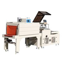 Machine d'emballage rétractable automatique en L avec tunnel de rétraction, machine de rétraction entièrement automatique commerciale pour l'emballage de produits sanitaires et de savons