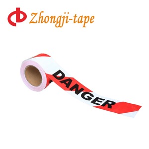סרט בטיחות דו צדדי אדום לבן 100 מטר 200 מטר 250 מטר PE - Product Image 6