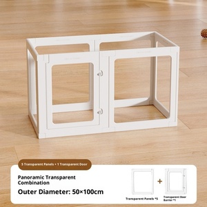 Barrière <span class=keywords><strong>de</strong></span> protection transparente en HDPE pour bébé, pour usage intérieur, salon, protection contre les chutes - Product Image 5
