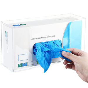 Treo tường mặt nạ Dispenser tổ chức rõ ràng Acrylic Hộp Găng Tay chủ cho găng tay - Product Image 2