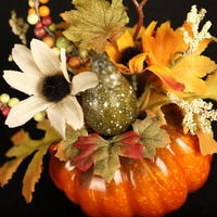 Décoration de Thanksgiving feuille d'érable citrouille Table réglage récolte automne couleur décoration accessoires