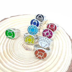 <span class=keywords><strong>Anillo</strong></span> de <span class=keywords><strong>Linterna</strong></span> <span class=keywords><strong>Verde</strong></span> de Marvel Avengers, Moderno, Chapado en Oro de 18K, de Latón, para Cosplay, Fiesta de Compromiso, <span class=keywords><strong>Anillo</strong></span> Abierto - Product Image 4