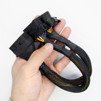 Cable Adaptador Divisor en Y OBD2 de 16 Pines para Herramienta de Diagnóstico de Vehículos, Escáner OBD2, Bypass SGW, Comunicación ECU J1962