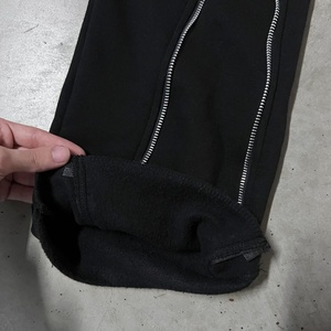 Pantalones Deportivos con Cremallera para Hombre, Estilo Urbano Y2K, Hip-hop, con Detalles de Cremallera Lateral, Cintura con Cordón y Dobladillo Acampanado - Product Image 3