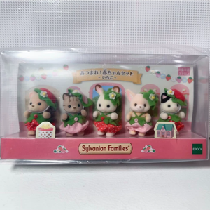 <span class=keywords><strong>Sylvanian</strong></span> <span class=keywords><strong>Families</strong></span> Calico Critters Strawberry Baby Animal Figure Set Blind Box Inspired Collectible Souvenir Decorative Gift - Product Image 2