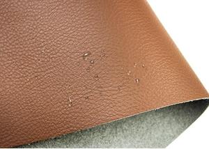 環境に優しいライチ柄<span class=keywords><strong>PU</strong></span>マイクロファイバーフェイクレザー（バッグ、ソファ、カーシート、家具、椅子、ハンドバッグなどに） - Product Image 6