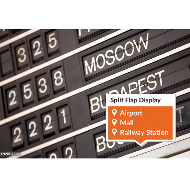 Interactive Split Flap Display System for Historical Exhibits or Themed Restaurant Walls