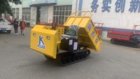 Neuer 1500kg Diesel-Hydraulik-Raupenkipper 4x4 Linkslenker mit Yuchai-Motor und Dongfeng-Getriebe, Kleiner Mini-Dumper mit Selbstladefunktion