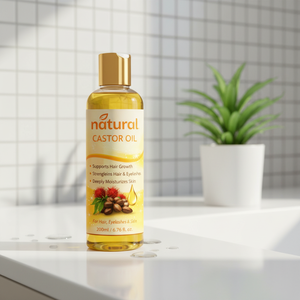 Huile de <span class=keywords><strong>ricin</strong></span> pure naturelle pressée à froid, huile de graines de Ricinus Communis, qualité cosmétique, pour la croissance des cheveux, des cils, des sourcils, de la barbe et des soins de la peau - Product Image 2